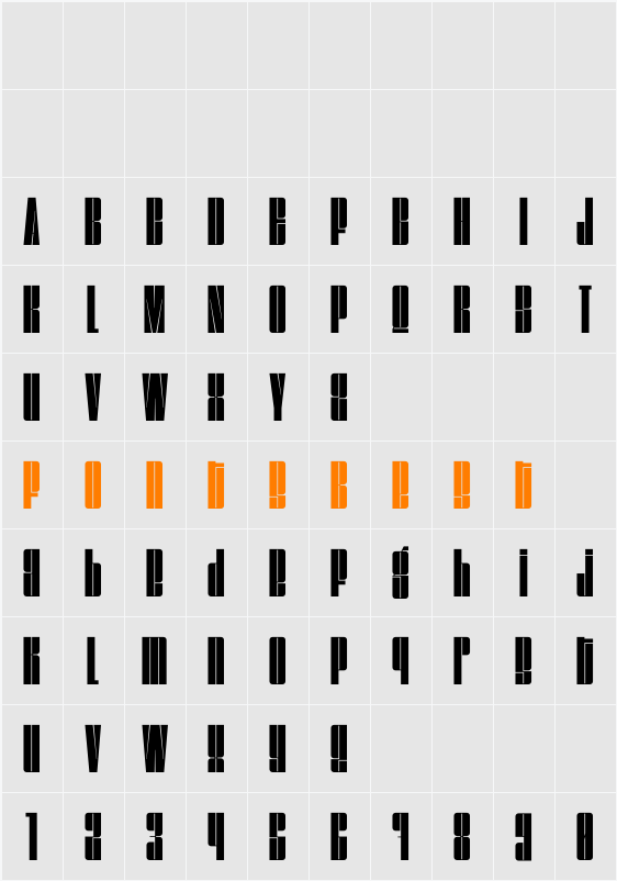 Maganti Character Map