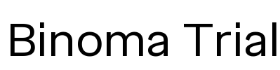 Binoma Trial Font Image