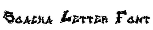 Soacha Letter Font Font Image
