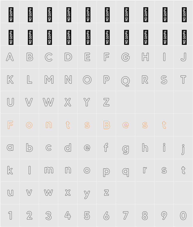 MADE Carving Soft Outline PERSONAL USE Character Map