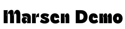 Marsen Demo Font Image