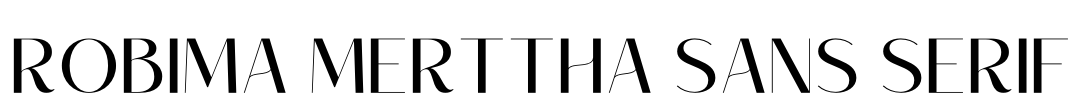 ROBIMA MERTTHA SANS SERIF