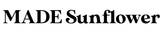MADE Sunflower Font Image