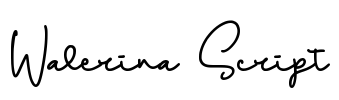 Walerina Script Font Image
