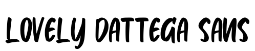 Lovely Dattega Sans Font Image