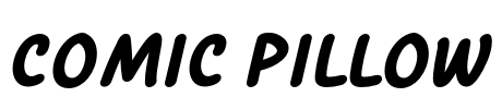 Comic Pillow Font Image