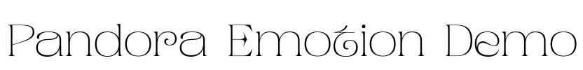 Pandora Emotion Demo