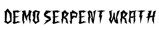 Demo Serpent Wrath Font Image