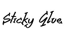 Sticky Glue Font Image