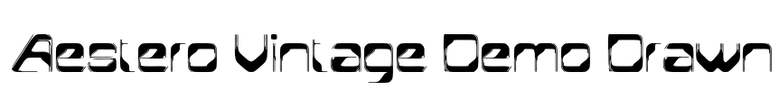 Aestero Vintage Demo Drawn Font Image
