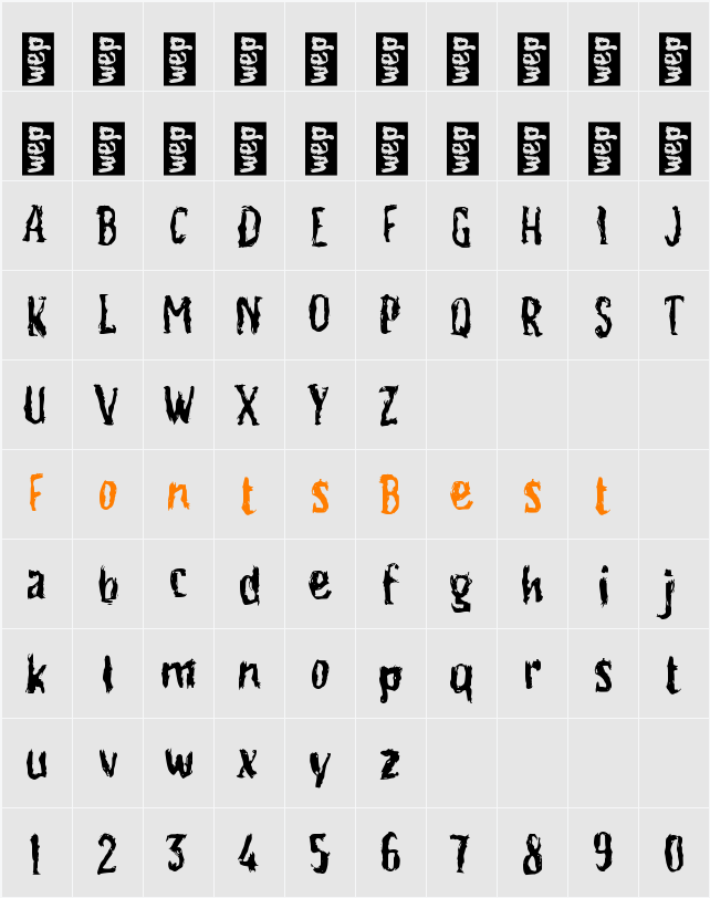 f Faresign Character Map