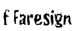 f Faresign Font Image