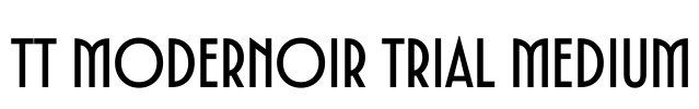 TT Modernoir Trial Medium Font Image