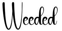 Weeded Font Image