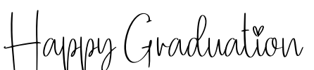 Happy Graduation Font Image