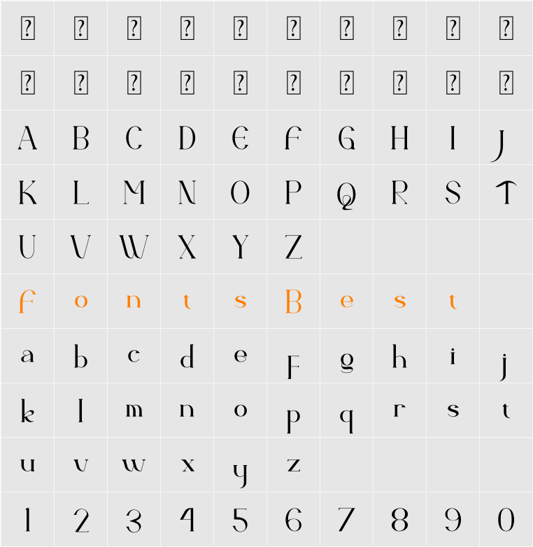Ballein Character Map