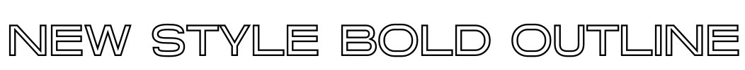 New Style Bold Outline