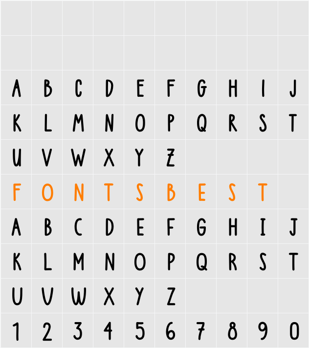 Pumpkinsland Character Map