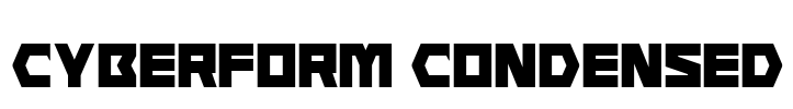 Cyberform Condensed Font Image