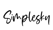 Simplesky Font Image