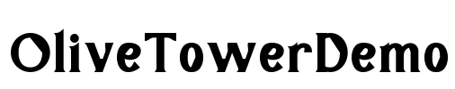 OliveTowerDemo Font Image