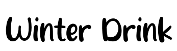 Winter Drink Font Image