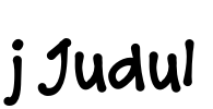 j Judul Font Image