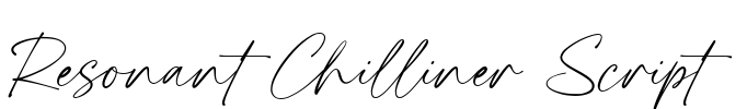 Resonant Chilliner Script Font Image