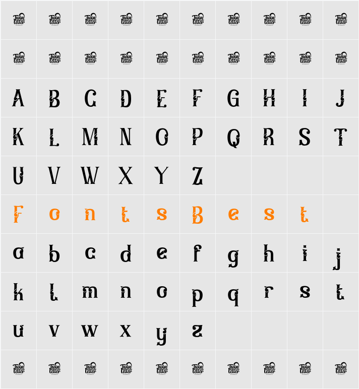 MENIERtrial Character Map