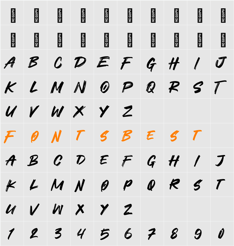 Oldex Character Map