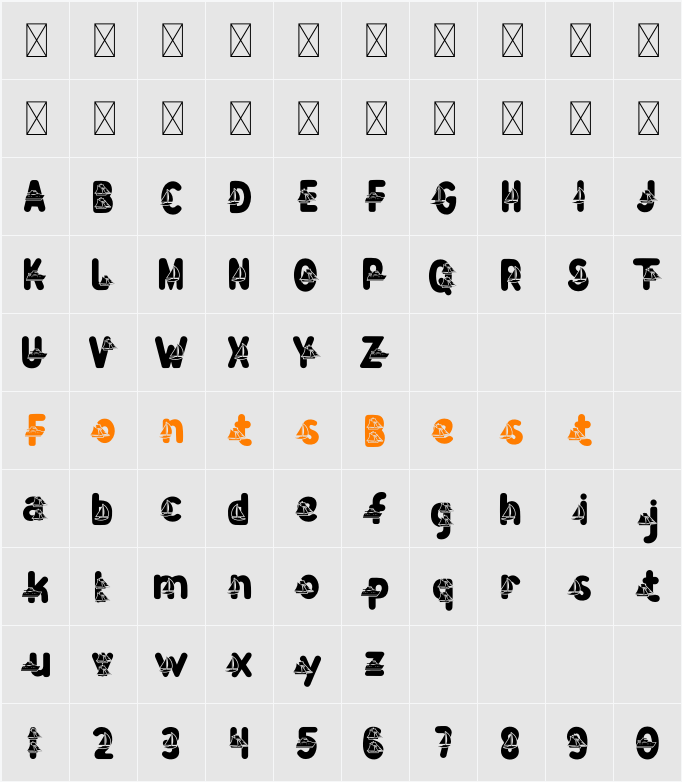Zany Route Boat Character Map