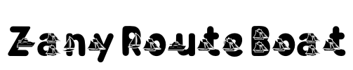Zany Route Boat Font Image