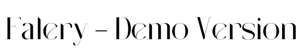 Falery - Demo Version Font Image