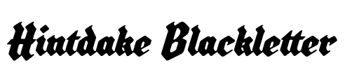 Hintdake Blackletter Font Image