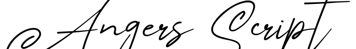 Angers Script Font Image