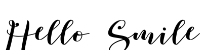 Hello Smile Font Image