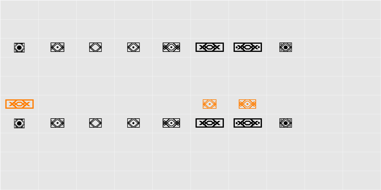 VN Borders Character Map