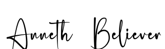 Anneth  Believer Font Image