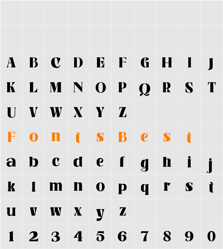 Dotine Character Map