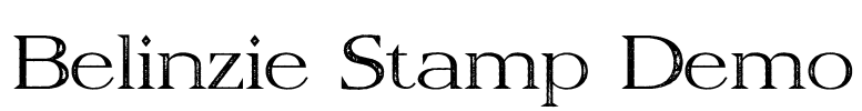 Belinzie Stamp Demo