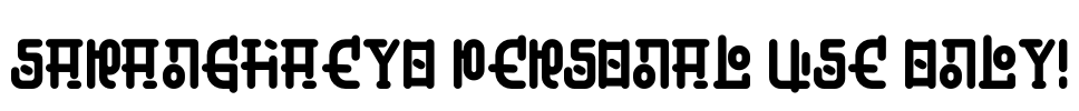 Saranghaeyo PERSONAL USE ONLY! Font Image