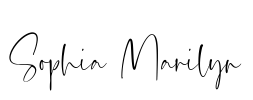 Sophia Marilyn Font Image