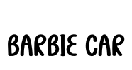 Barbie Car Font Image
