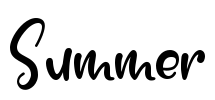 Summer Font Image