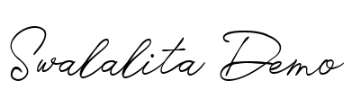 Swalalita Demo Font Image
