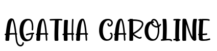Agatha Caroline Font Image
