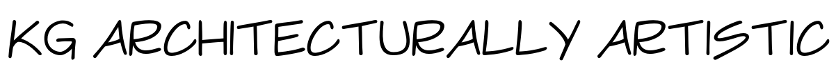 KG Architecturally Artistic Font Image