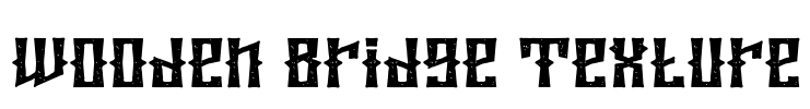 Wooden Bridge Texture Font Image