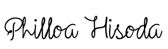 Philloa Hisoda Font Image