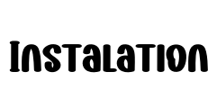 Instalation Font Image